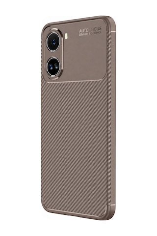 Newface - 168 - Xiaomi Poco X7 Pro Kılıf Auto Focus Karbon Kapak - Kmrsfres - - Gri