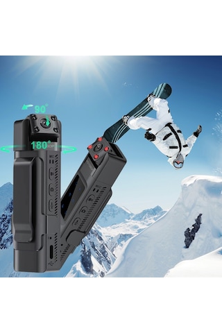 Yüksek Netlik Aksiyon Kamerası Wifi Modüllü Taşınabilir Siyah Siyah