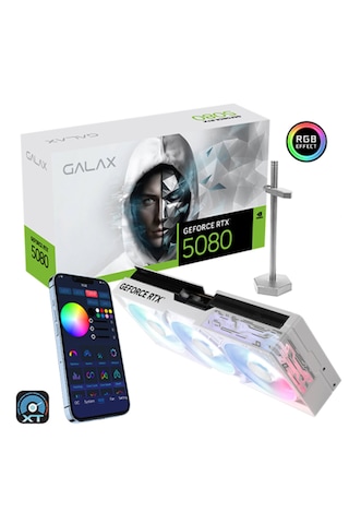 Galax Geforce Rtx 5080 1-click Oc White 16gb Gddr7 256 Bit Dlss 4