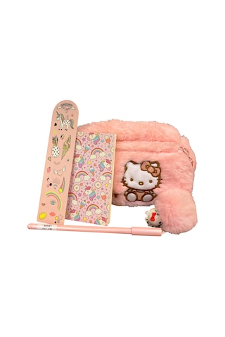Hello Kity Temalı Kalem Kutu, Tükenmez Kalem, Unicorn Temalı Kitap Ayracı, Bloknot