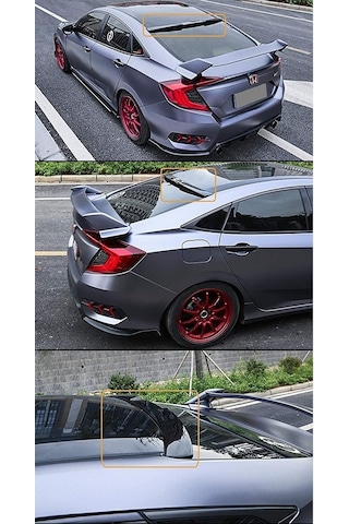 Honda Cıvıc Fc5 Cam Üstü Rs Spoiler Pıano Black