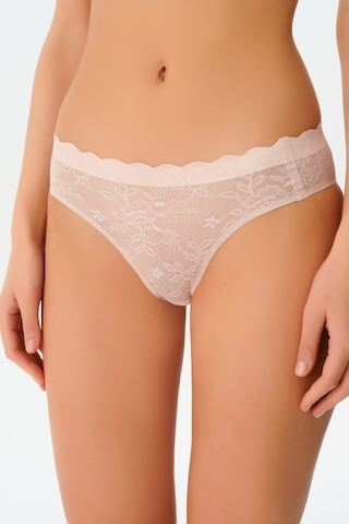 Suwen Invisible Soft Dantelli Slip Külot Sw5987170 Pudra Pembesi