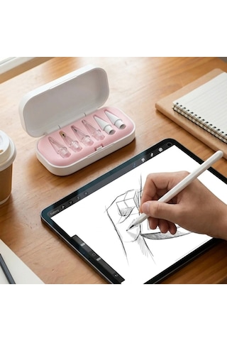 6 Lı Universal Dokunmatik Kalem Ucu Tablet Ve Telefon Uyumlu Stylus Yedek Başlık
