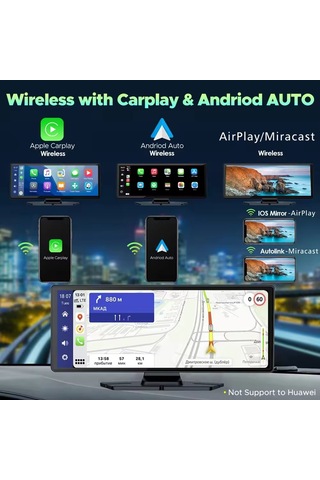 Çeşithane 10.26 4k Carplay & Android Auto Araç Dvr 2160p Ultra Hd, 360 Döner Kamera, 5g Wifi, Gp Diğer
