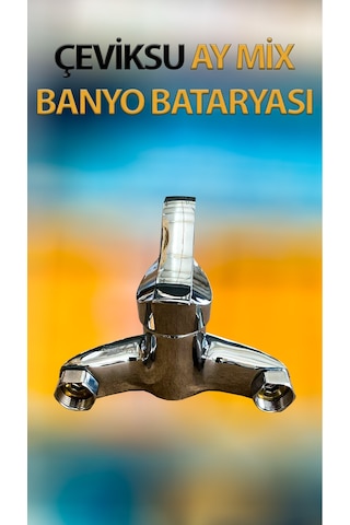Ay Mix Model Banyo Bataryası Krom