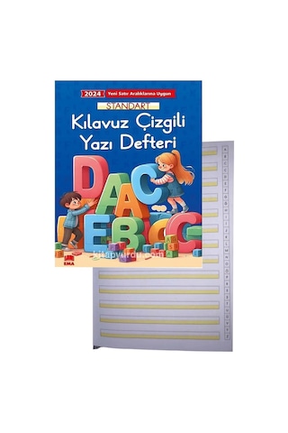 Yeni Müfradat Güzel Yazı Defteri A4 19x27 Cm 24 Yaprak 1 Adet Standart Kılavuz Çizgili Yazı Defteri Satır Aralıklarına Uygun