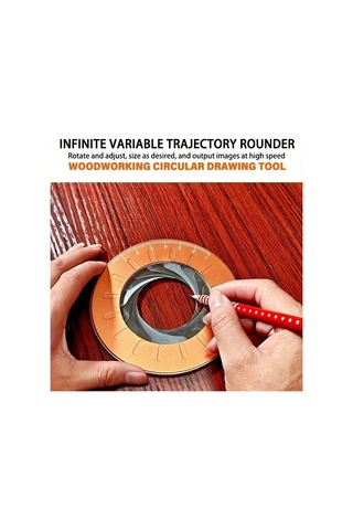 Fochsia Dıy Metal Daire Çizim Aleti 1 Adet Hassas Ayarlanabilir Kalem Ev Dekorasyon Projeleri