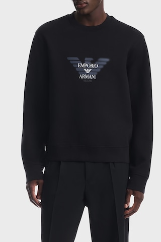 Emporio Armani Pamuklu Yuvarlak Yaka Sweat Erkek Sweat Em007315 Af10013 Uc001 Siyah