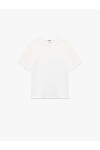 Koton Basic Beyaz Erkek Çocuk T-shirt 6skb10093tk Beyaz
