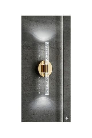 Bubbleflux Small 31 Cm Modern Tasarım Led Aplik - Duvar Lambası - Gold - Elektrikli - Beyaz Led Gold