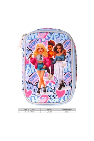 Wow Generation Kız Çocuk Lila Music Desenli Organizer Düzenleyici Kalem Çantası - W6046