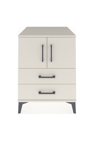 Kronos Komodin 2 Raflı 2 Çekmeceli 2 Kapaklı 60x59x80 Aytaşı-aytaşı Aytası