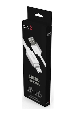 Zore Z-40 Micro Kablo-Beyaz