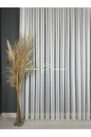 Tül Perde Vakko Bambu Ultra Gramajlı Lüx Armür Çok Renkli