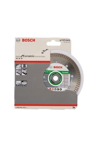 Bosch Best For Ceramic Extraclean Turbo 115 mm Elmas Kesme Diski - 2608602478