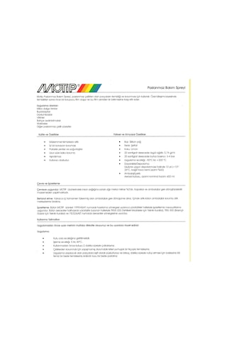 Motip Paslanmaz Bakım Spreyi 400 ML Tr558