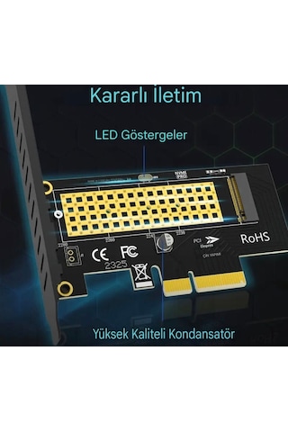64gbps M.2 Nvme Ssd Adaptör Kartı Pcıe 4.0 Pcıe 4.0 X4 Genişleme