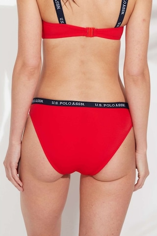 U.S. Polo Assn. Kadın Kırmızı Kalın Kenarlı Lastikli Bikini Alt 21511
