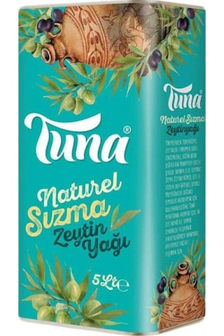 Tuna Olgun Hasat Naturel Sızma Zeytinyağı Teneke 5 L