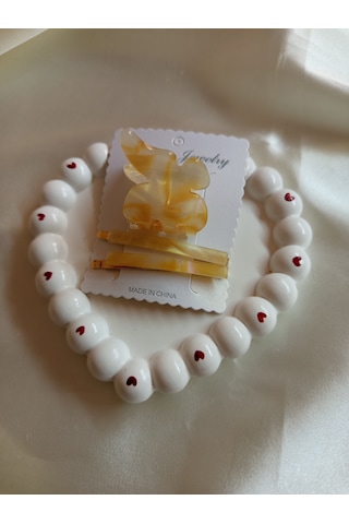 3lü Set Kemik Kıstırmalı Toka Çok Renkli