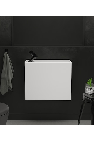 Akrilik-Corian Solid Banyo Dolabı (479187600) Beyaz