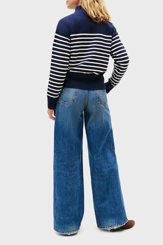 Tommy Hilfiger Bayan Kazak Ww0ww47467 0fı Lacivert-beyaz Lacivert-beyaz