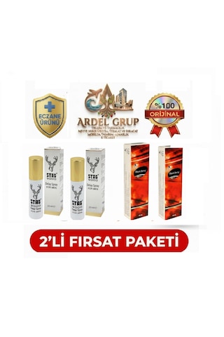 Stagg 9000 Geciktirici Sprey 2 Adet & Black Berry Kadın İstek Haz Artırıcı 2 Adet Set - %100 Orijinal Eczane Ürünü