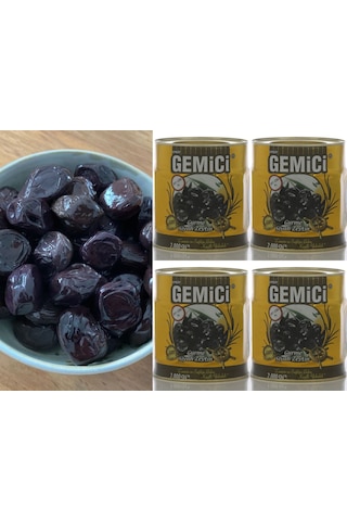 Gemici Zeytinleri Gurme Siyah Zeytin 4 x 2 KG