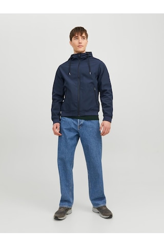Jack & Jones Jjebasıc Softshell Kapüşonlu Ceket 12236300 Lacivert