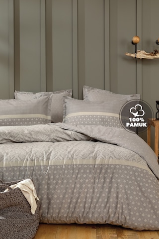 Yataş Bedding Amora Çift Kişilik Ranforce Nevresim Takımı - Gri