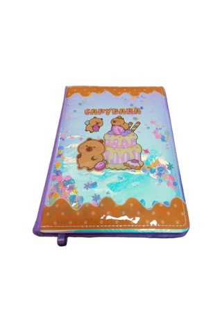 Mikro Capybara Sert Kapak Kadife Arka Hatıra Ve Not Defteri Günlük A5 Çizgili 80 Yaprak Gn646