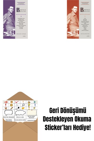 Bertolt Brecht - Bütün Oyunları 3 + Bertolt Brecht - Bütün Oyunları 1 Ciltli + Okuma Sticker'ları