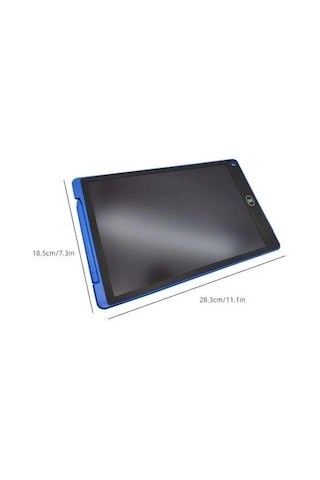 T12 Mavi Writing Tablet Lcd 12 Inç Dijital Kalemli Çizim Yazı Tahtası Beyaz