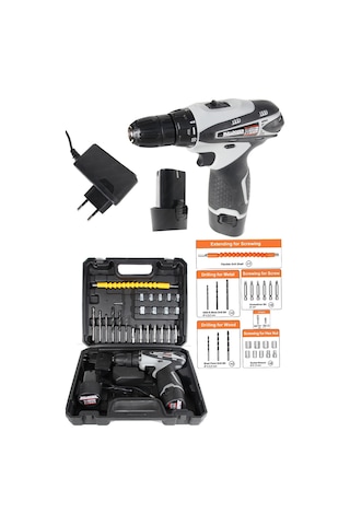 Bulldozer Neutral Çift Akülü 24 Setli Şarjlı Vidalama Taşıma Çant