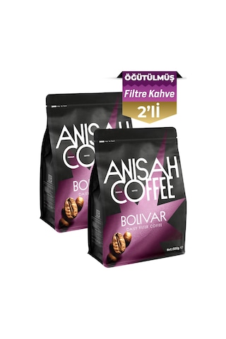 Anisah Bolivar Öğütülmüş Filtre Kahve 2 x 500 G Anisah Bolivar Öğütülmüş Filtre Kahve 2 x 500 G