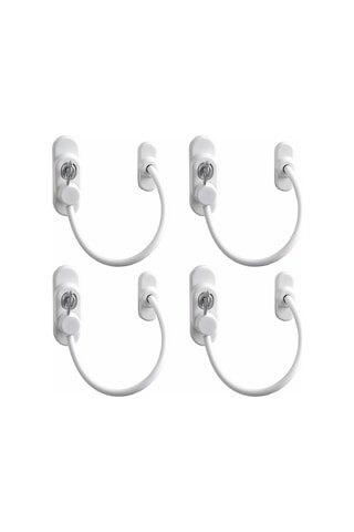 Çelik Halatlı Kilit Pvc Pencere Emniyet Çocuk Güvenlik Kilidi 4a N11.1644