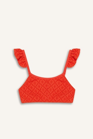 Defacto Kız Çocuk Desenli Bikini Takımı E5126a825hsog588 Turuncu