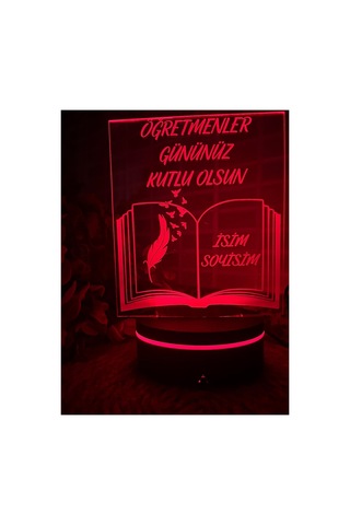 Kişiye Özel Öğretmenler Günü Led Lamba Öğretmene Özel Hediye