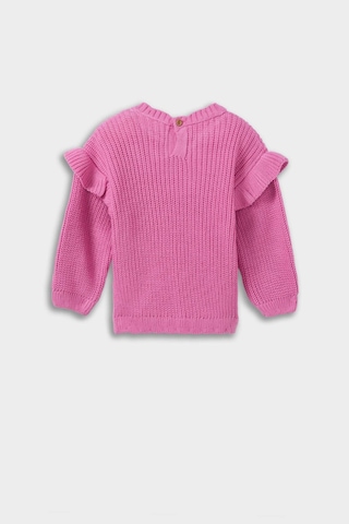 Defacto Kız Bebek Bisiklet Yaka Triko Kazak F2627a525wnpn280 Pembe