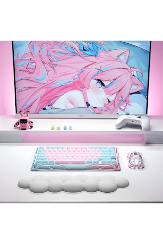 Gravastar Mercury K1 Lite Mekanik Gaming Klavye Ve M1 Pro Kablosuz Optik Mouse Seti, Lumen Rose Optik