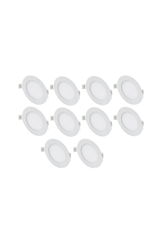 Cata 10 Adet 12 Watt Slim Led Panel Gün Işığı Metal Kasa Çok Renkli