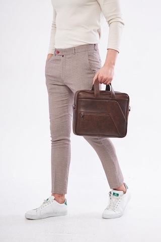 Derinss Dub3075 Hakiki Deri Kahverengi Macebook Ve Notebook Çantası 001