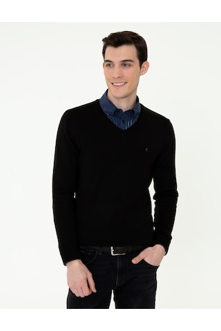 Pierre Cardin Erkek Siyah Kazak /triko 50248554-vr046 Siyah