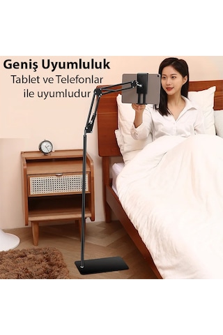 Ally 360 Derece Ayarlanabilir Teleskopik Metal Telefon - Tablet