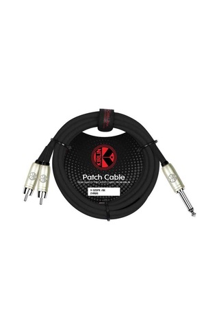 Kirlin 3Mt. Y Kablo 1/4'' Mono Erkek - 2Xrca Erkek