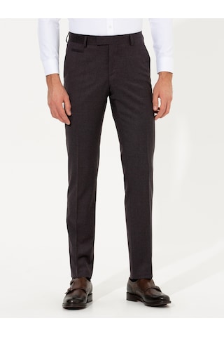 Cacharel Bordo Slim Fit Kumaş Pantolon Kırmızı