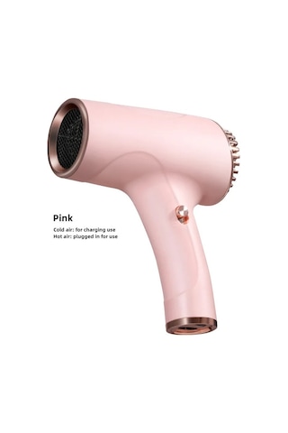 Lixiaqu01 Pink Yeni Kablosuz Saç Kurutma Makinesi Yüksek Rüzgar