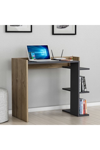 Ruby Çalışma Masası Antrasit Ceviz