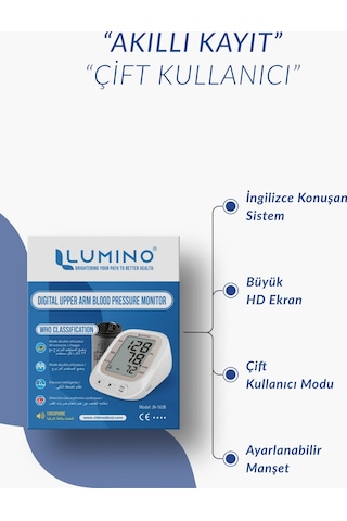 Lumino JN-163B İngilizce Konuşan Tansiyon Aleti