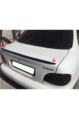 Spoiler Hyundai Accent Yumurta Kasa Bagaj Üzeri Çıta - Spoiler Pianoblack - Parlak Siyah -115 Cm